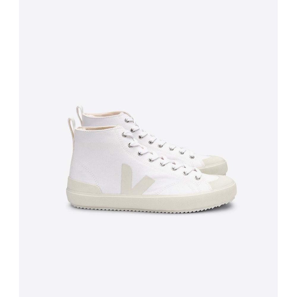 ψηλα ανδρικα Veja NOVA HIGH TOP CANVAS PIERRE ασπρα | GR 103FDN